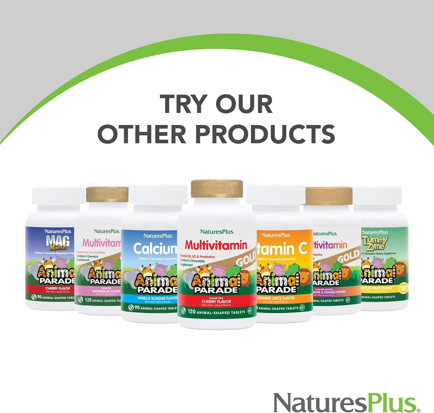 Natures Plus Animal Parade Omega 3/6/9 Junior Softgels - Lemon Flavor - Supports Children's Health - Non-GMO & Gluten Free - 45 Servings