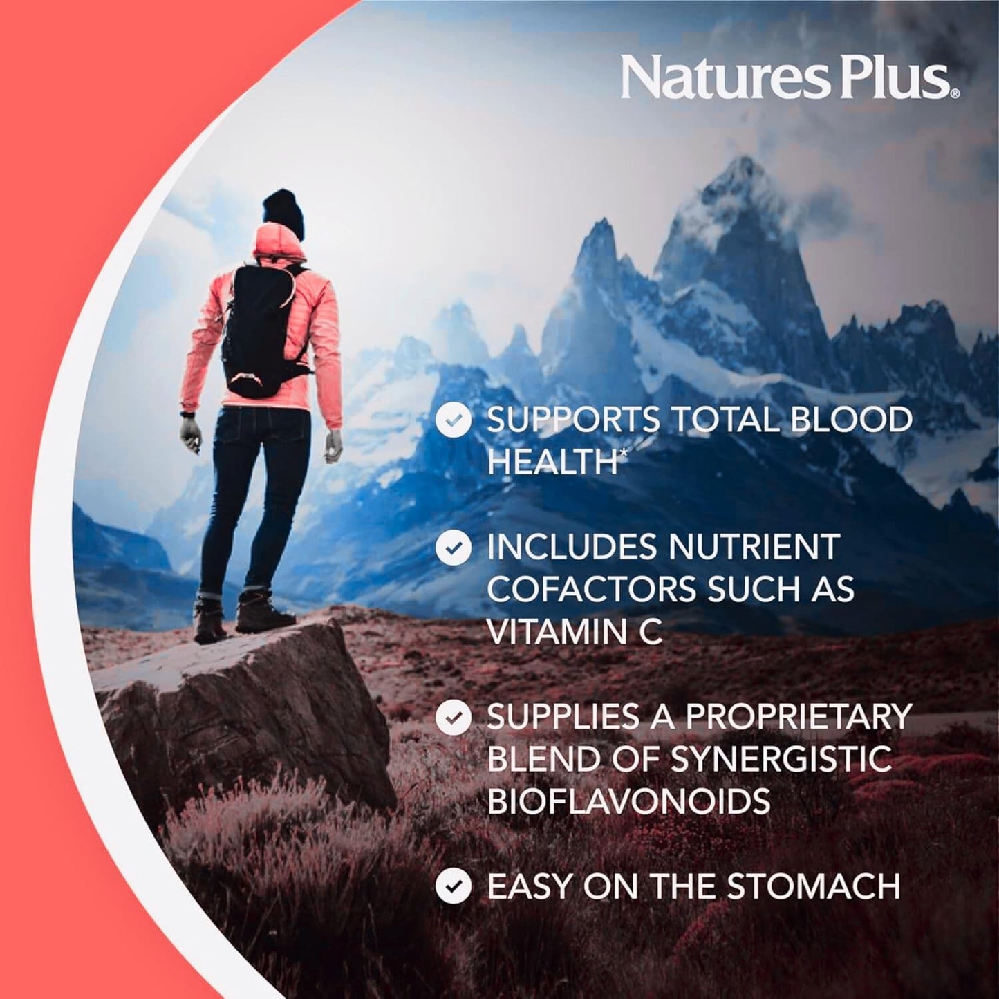 Natures Plus Hema-Plex Iron Capsules - 60 Fast-Acting Capsules with 85mg Chelated Iron for Total Blood Health - Vegan & Gluten Free