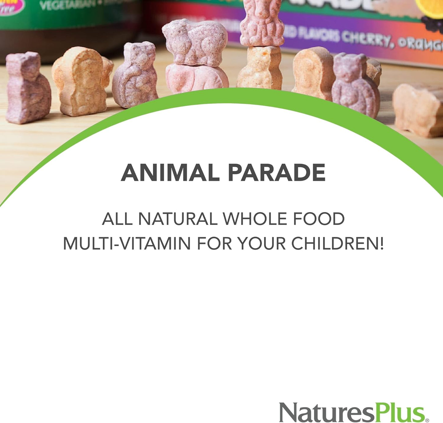 Natures Plus MagKidz Animal Parade Chewable Tablets, Natural Cherry Flavor - 270 Tablets, Supports Bone & Muscle Health - Non-GMO, Vegan, Gluten Free, Sugar Free
