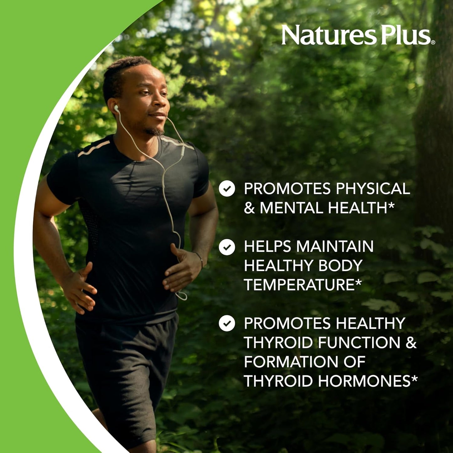 Natures Plus Potassium Iodide 150 mcg Tablets - Thyroid & Respiratory Support - Vegan & Gluten-Free - 100 Servings