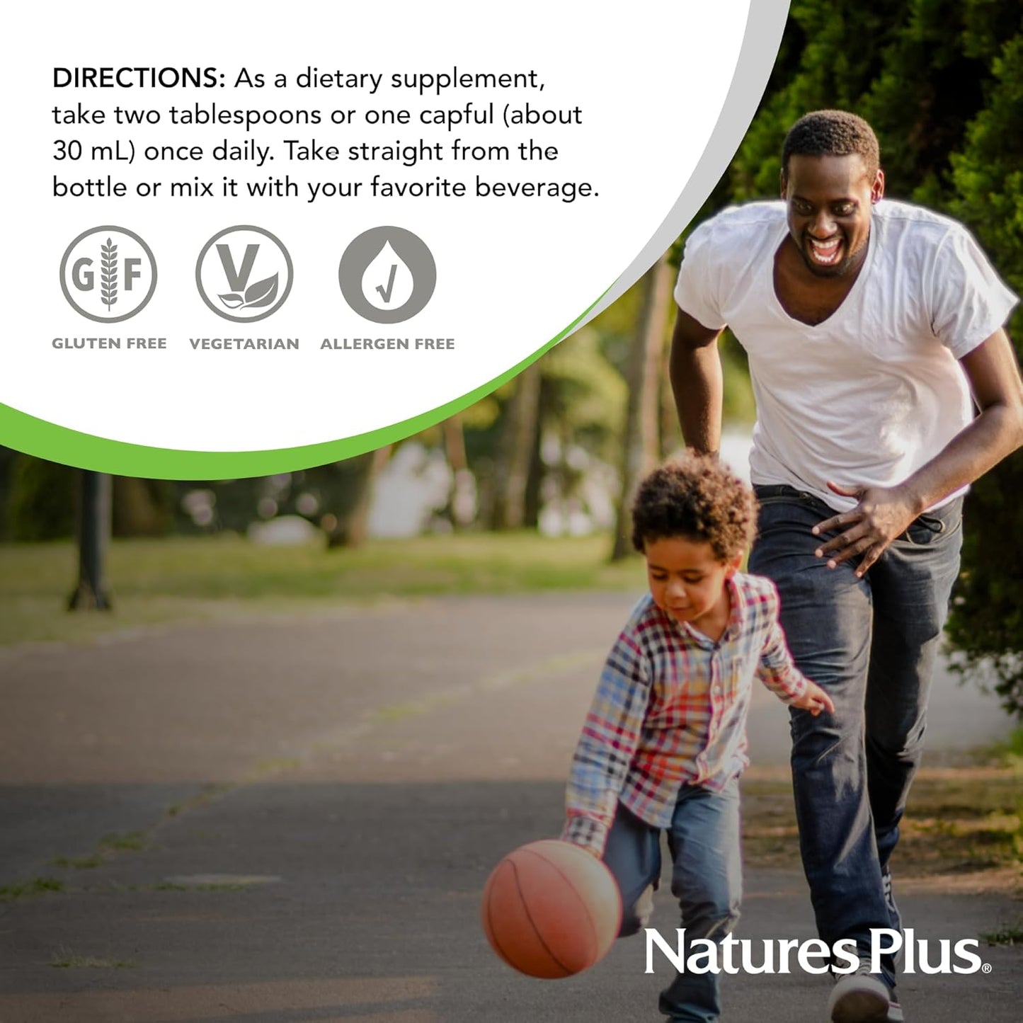 Natures Plus Source of Life Gold Liquid Multivitamin - 30 oz - Boosts Energy, Immune Health & Well-Being with Vitamins D3, B12, K2 & 120+ Nutrients
