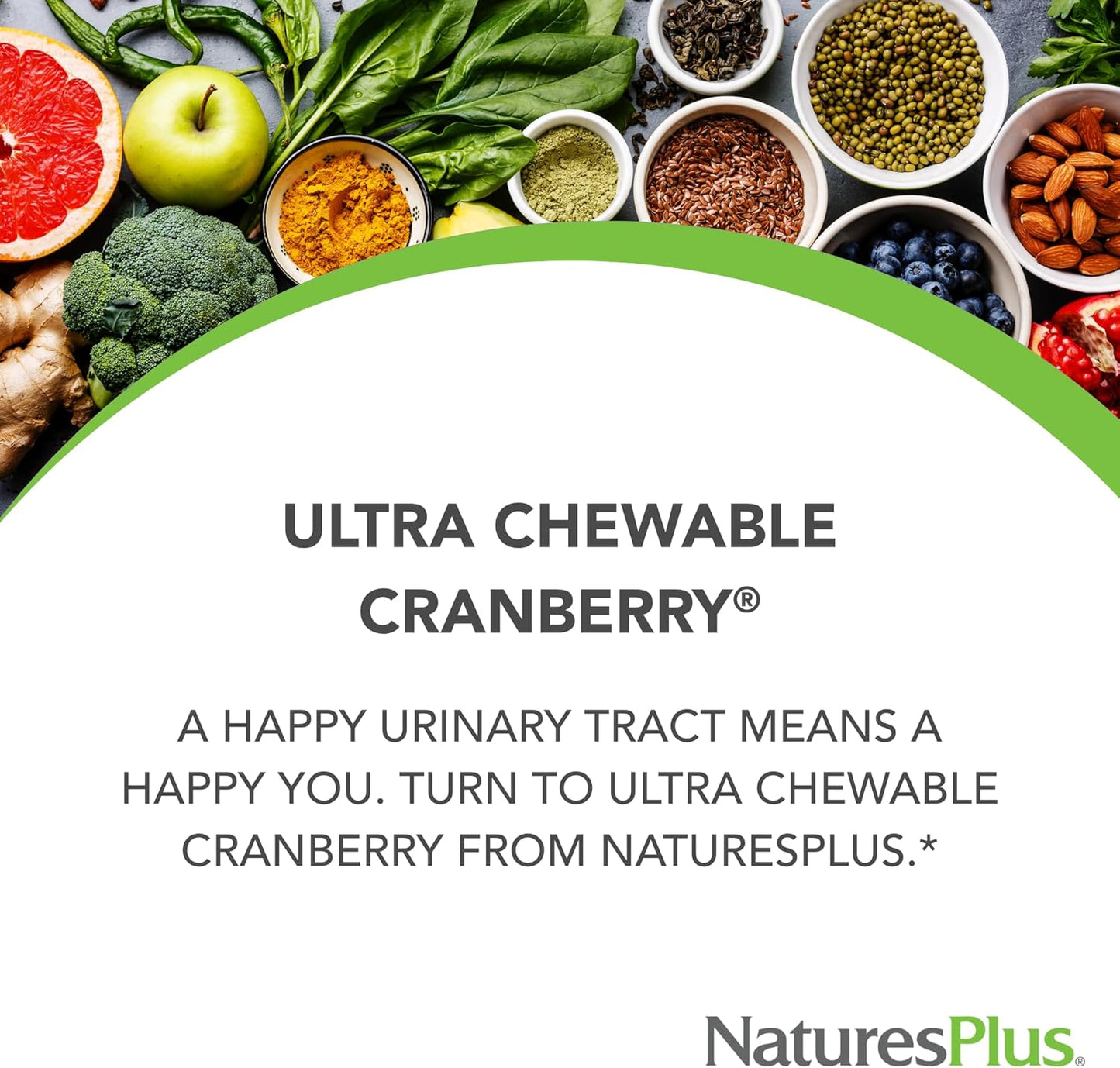 Natures Plus Ultra Chewable Cranberry Love Berries - 400 mg, 180 Veg Tablets - Natural Cranberry UT Health Supplement - Non-GMO, Gluten-Free - 90 Servings