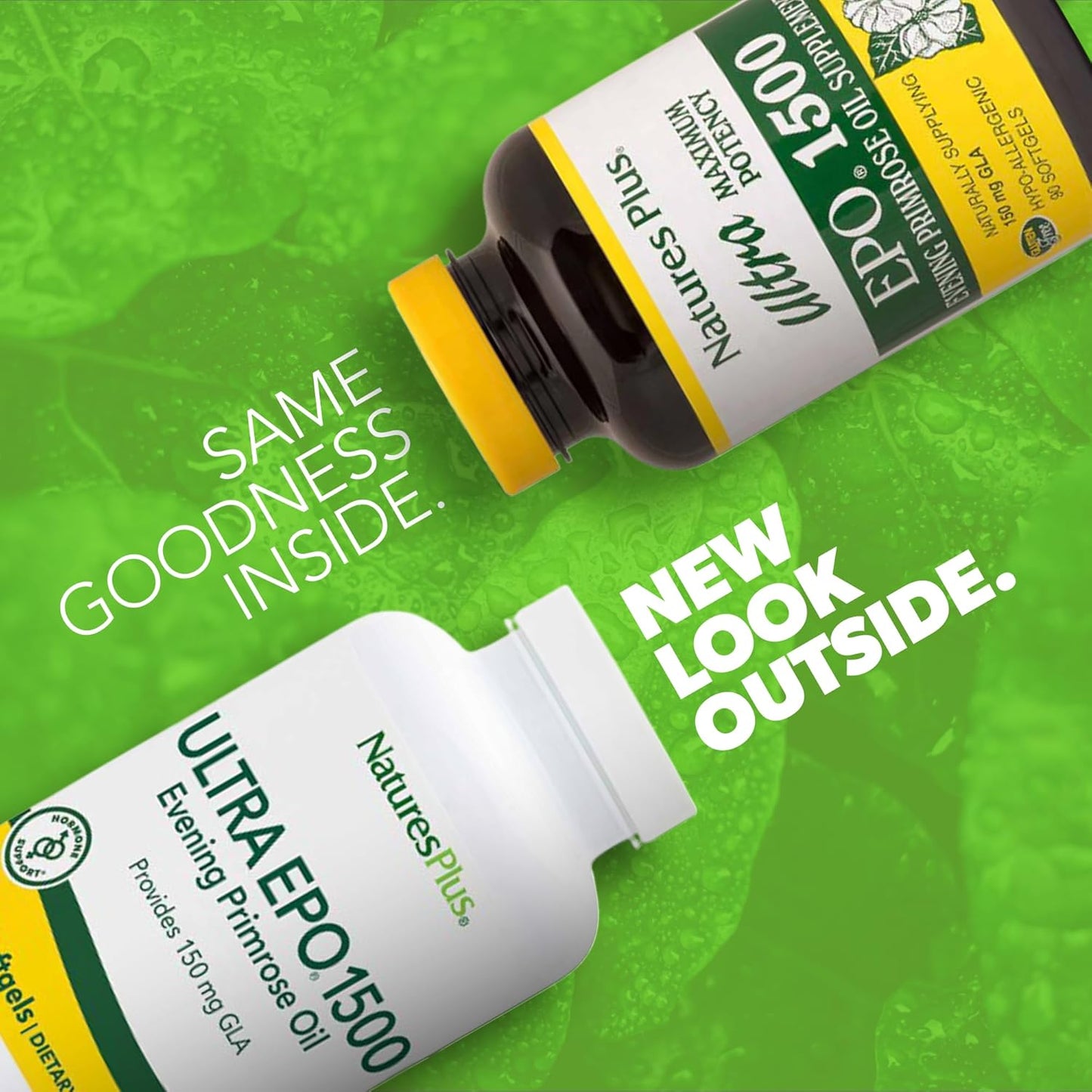 Natures Plus Ultra EPO 1500 mg Evening Primrose Oil Softgels - 90 Servings - Gluten-Free Formula