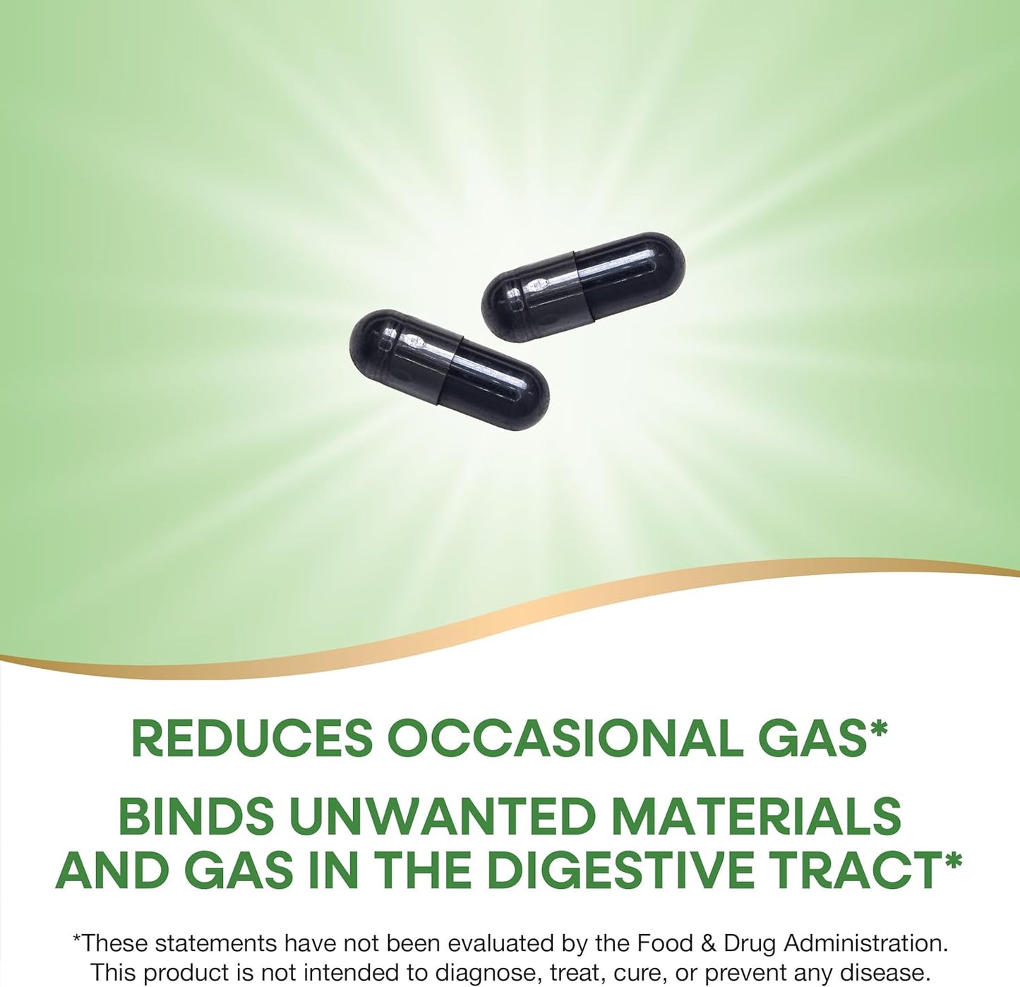 Nature's Way Activated Charcoal Capsules, 560mg for Digestive Tract Health, 360 Count