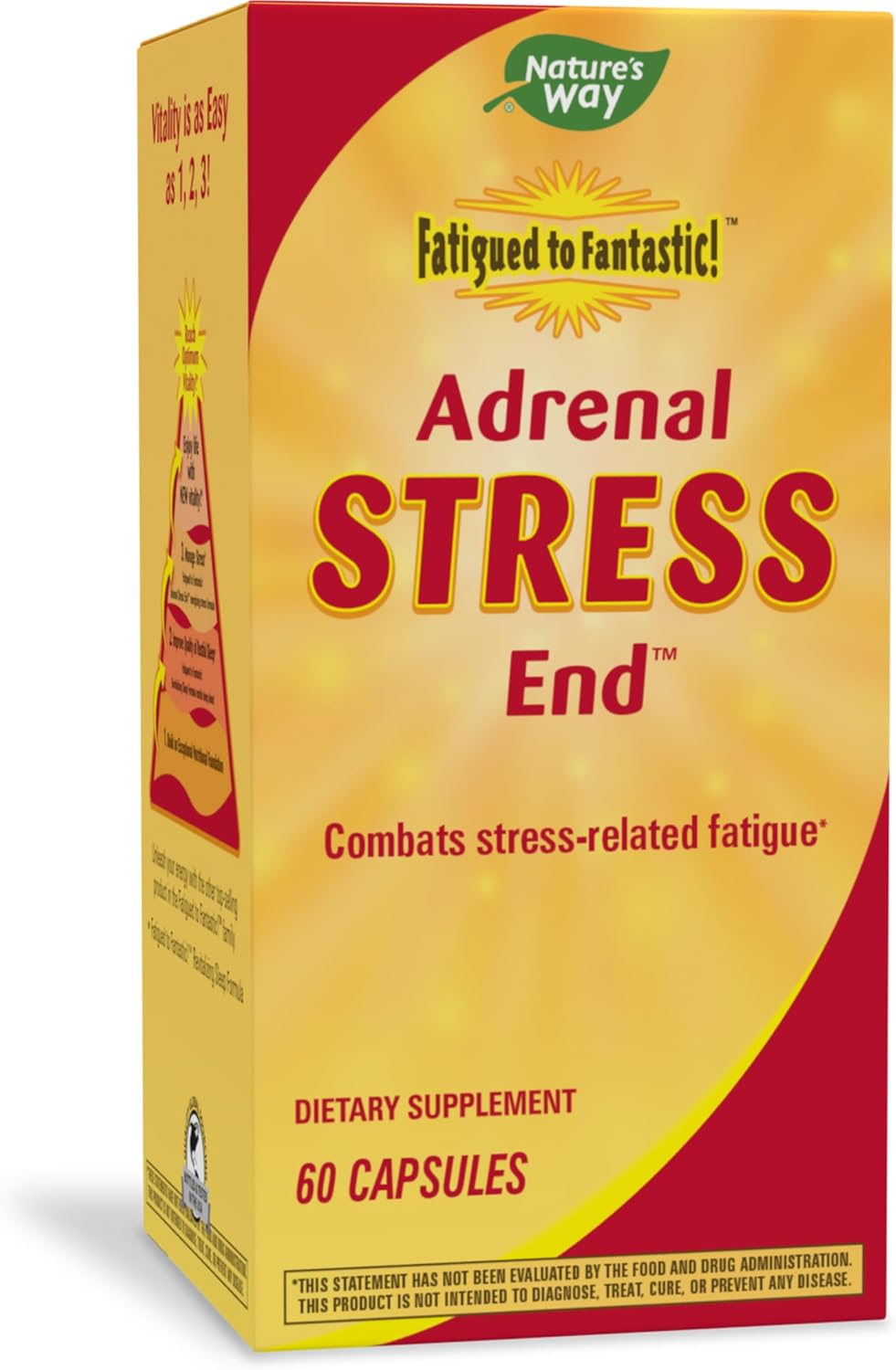 Nature's Way Adrenal Stress End Supplement for Stress-related Fatigue Support, 60 Capsules