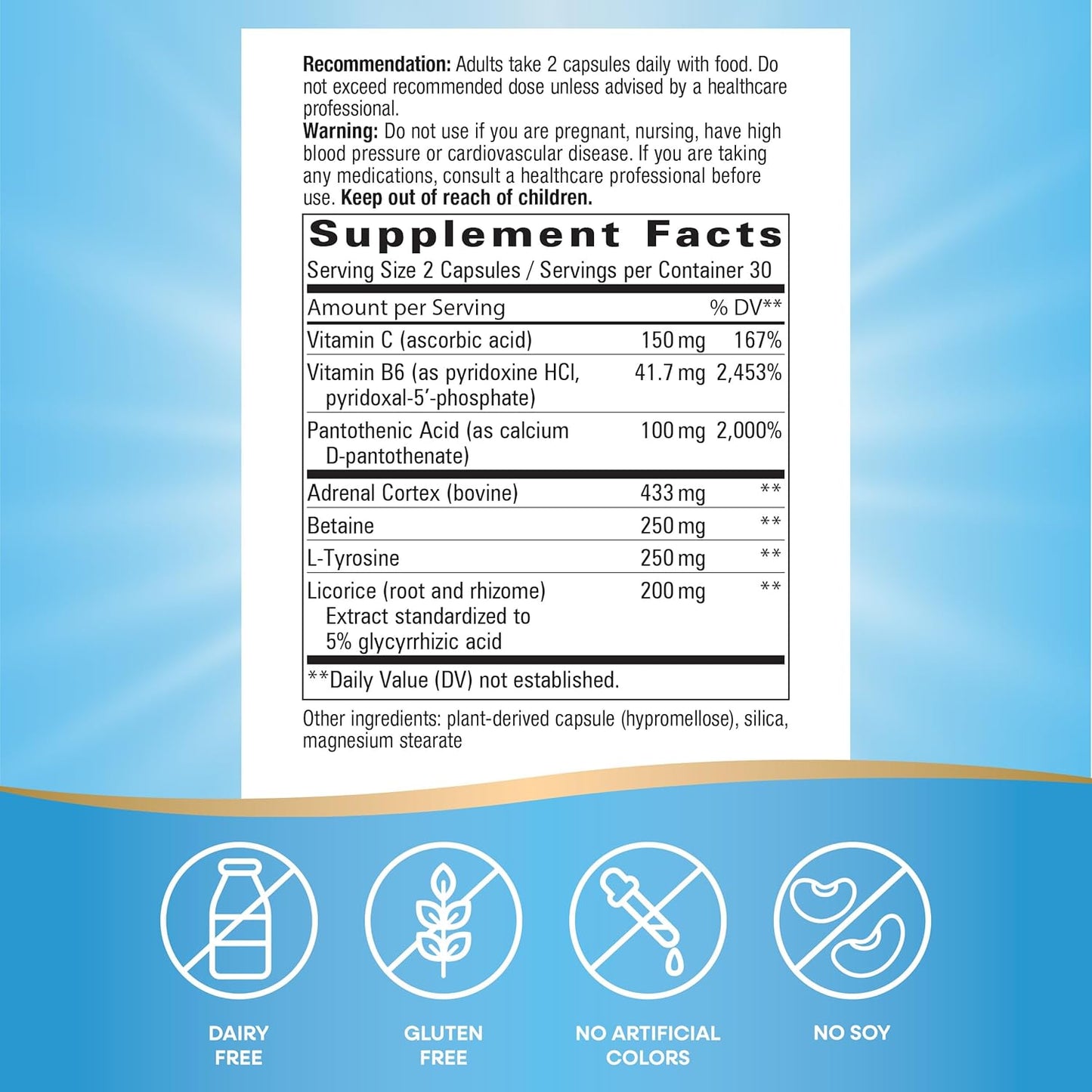 Nature's Way Adrenal Stress End Supplement for Stress-related Fatigue Support, 60 Capsules