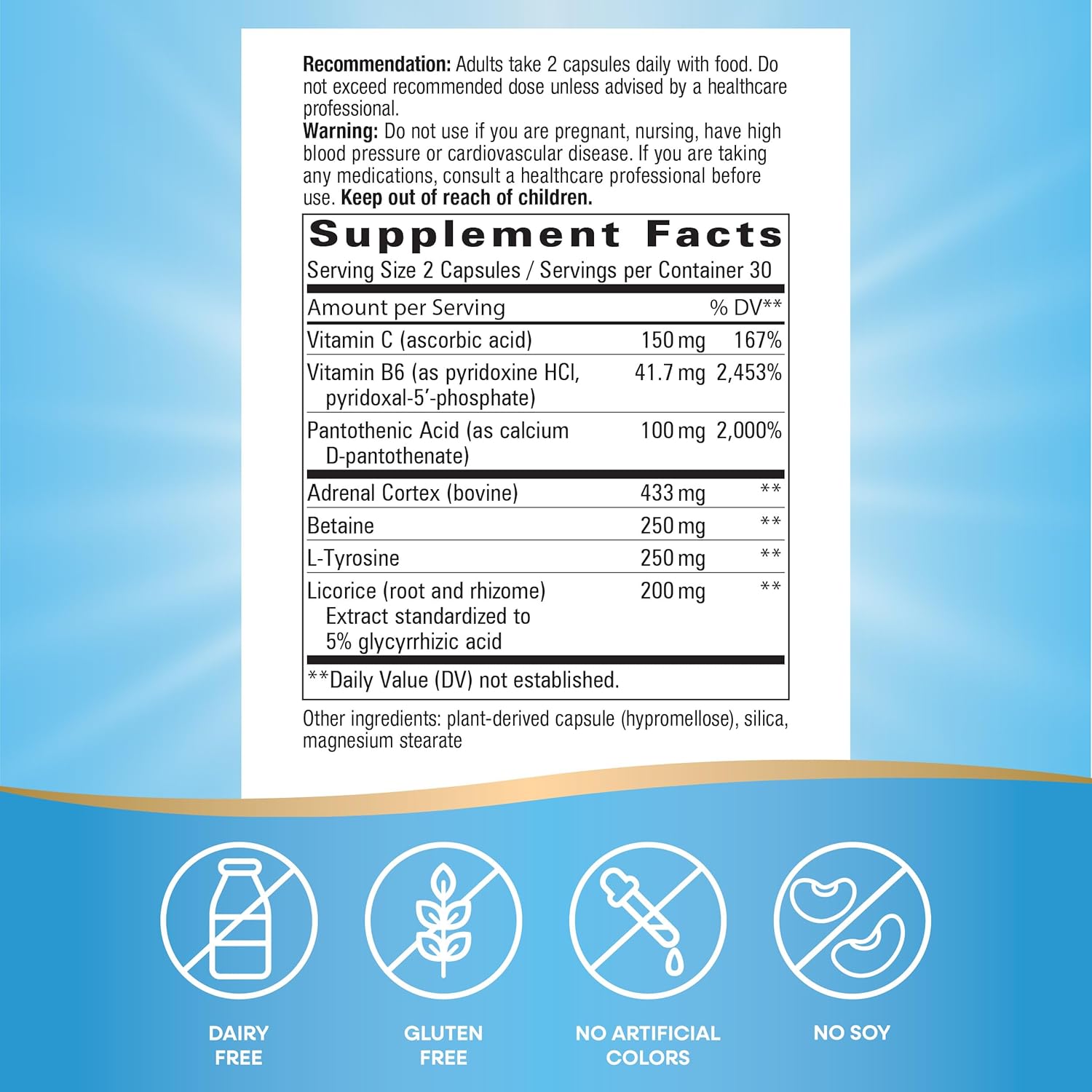 Nature's Way Adrenal Stress End Supplement for Stress-related Fatigue Support, 60 Capsules