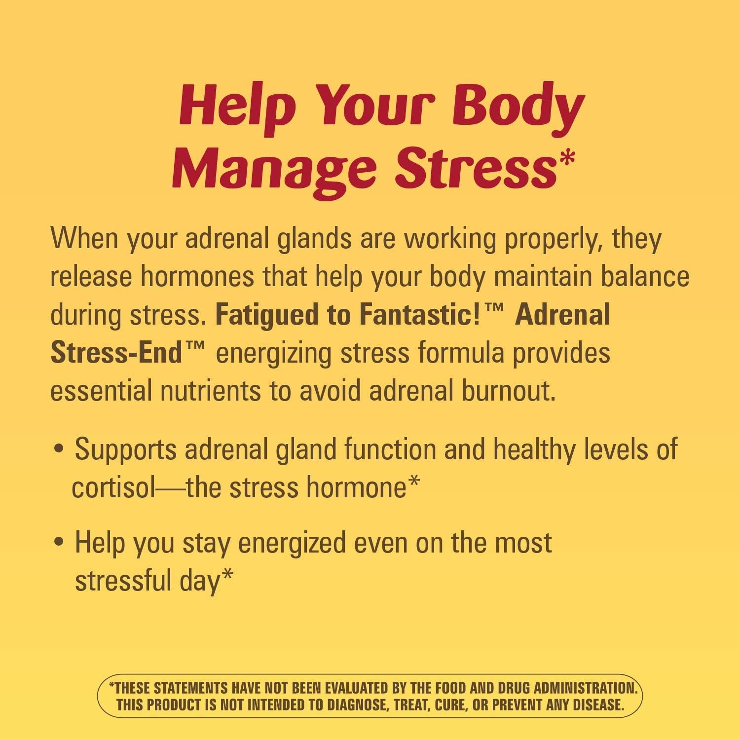 Nature's Way Adrenal Stress End Supplement for Stress-related Fatigue Support, 60 Capsules