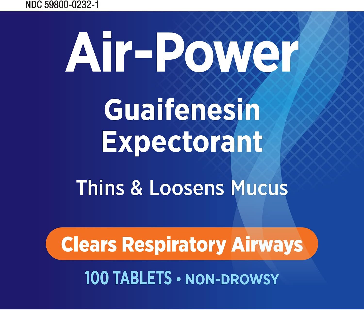 Nature's Way Air-Power Guaifenesin Expectorant Tablets for Clearing Airways and Mucus - Vegan - 100 Count