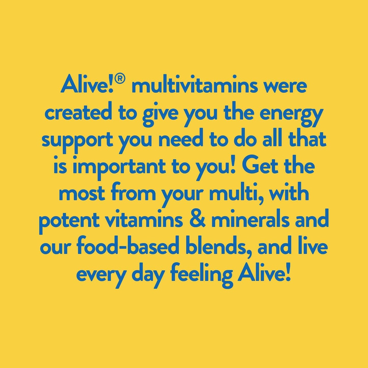 Nature's Way Alive Men's 50+ Complete Multivitamin with High Potency B-Vitamins, 50 Tablets - Daily Multivitamin for Men Over 50