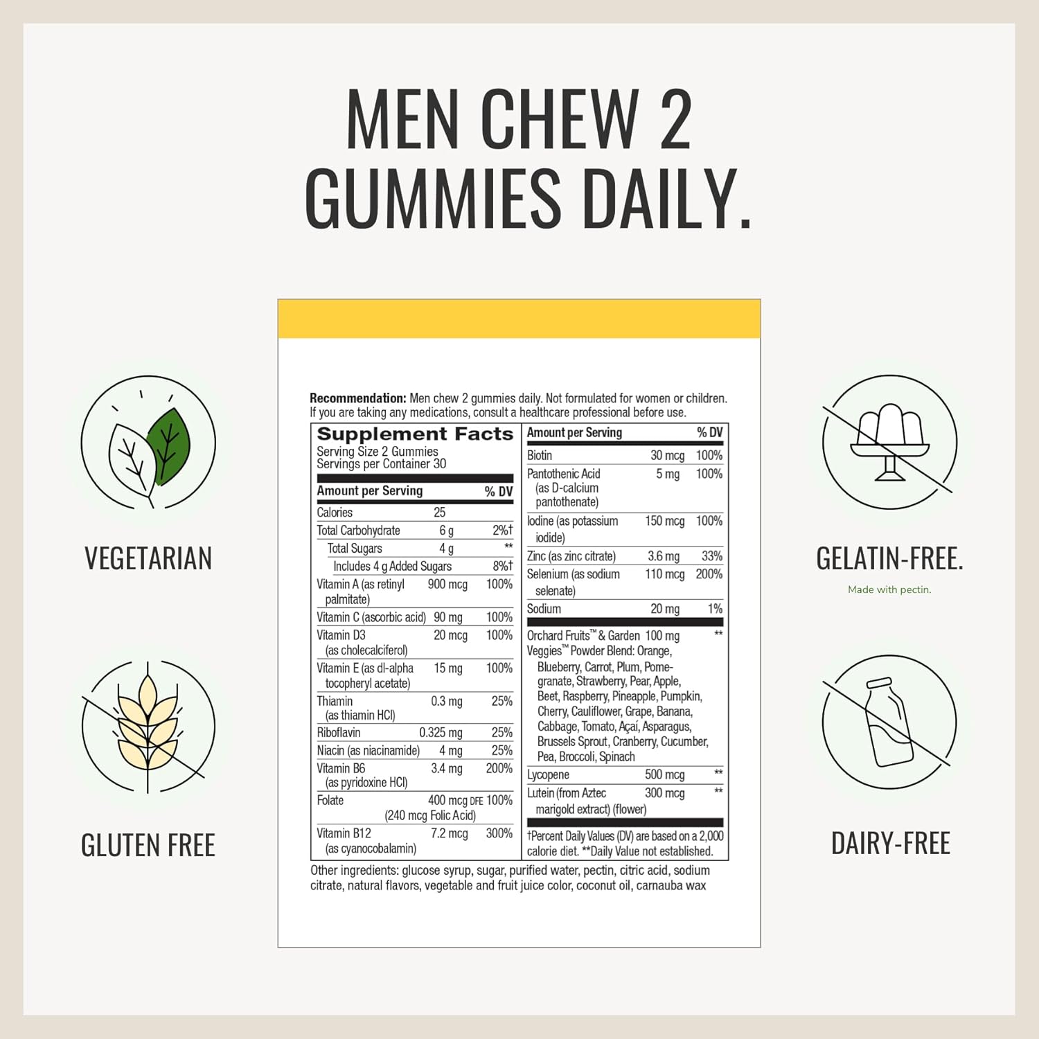Nature's Way Alive! Women’s and Men’s 50+ Gummy Multivitamins with B-Vitamins, 60 Gummies, Delicious Flavors