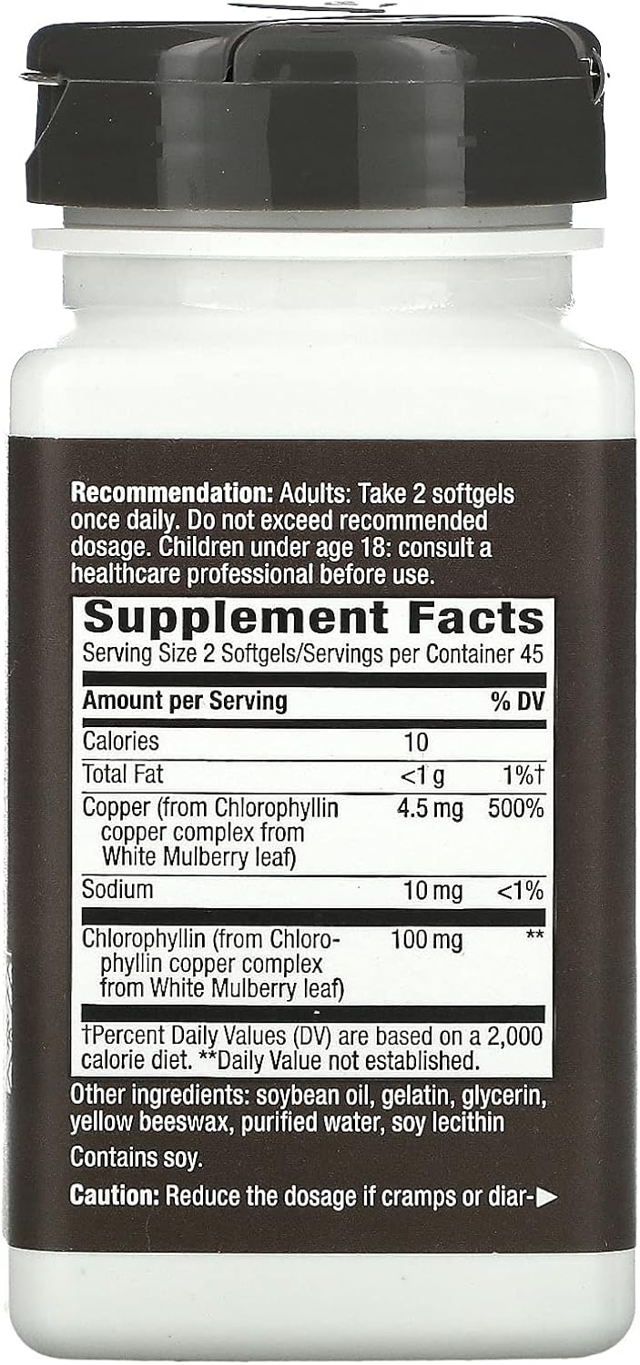 Nature's Way Chlorofresh Softgels - Pack of 2, 90 Count