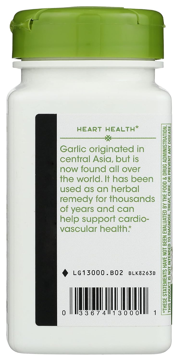 Natures Way Garlic Bulb Capsules - 100 Vegetarian Capsules