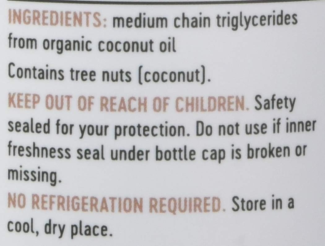 Nature's Way MCT Oil from Coconut - Pure Source with 14g of MCTs Per Serving - 30 fl oz (Pack of 6)
