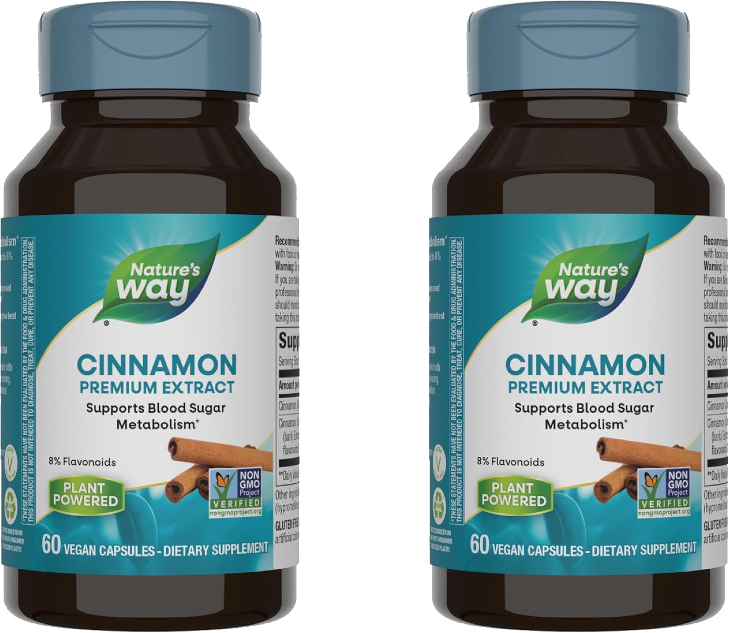 Nature's Way Premium Extract Cinnamon 8% Flavonoids Vcaps - 120 Count