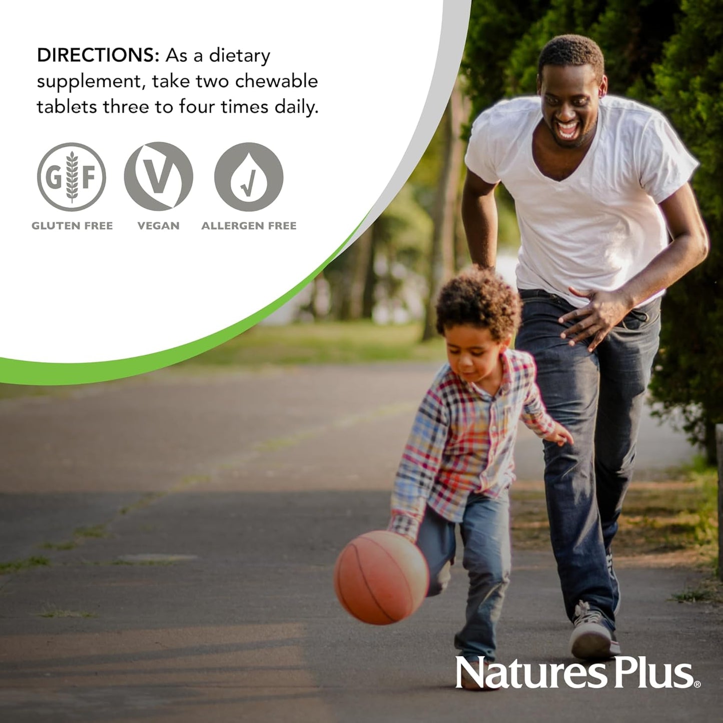 NaturesPlus Pedi-Active LECI-PS & DMAE Complex Chewable Tablets - Mixed Berry - Children's Brain Health & Focus Supplement - Vegetarian & Gluten-Free - 30 Servings
