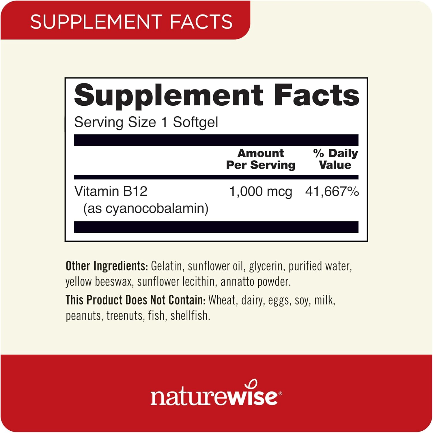 NatureWise High-Potency Curcumin Turmeric & Vitamin B12 Softgels for Joint Support and Energy - 60 Count