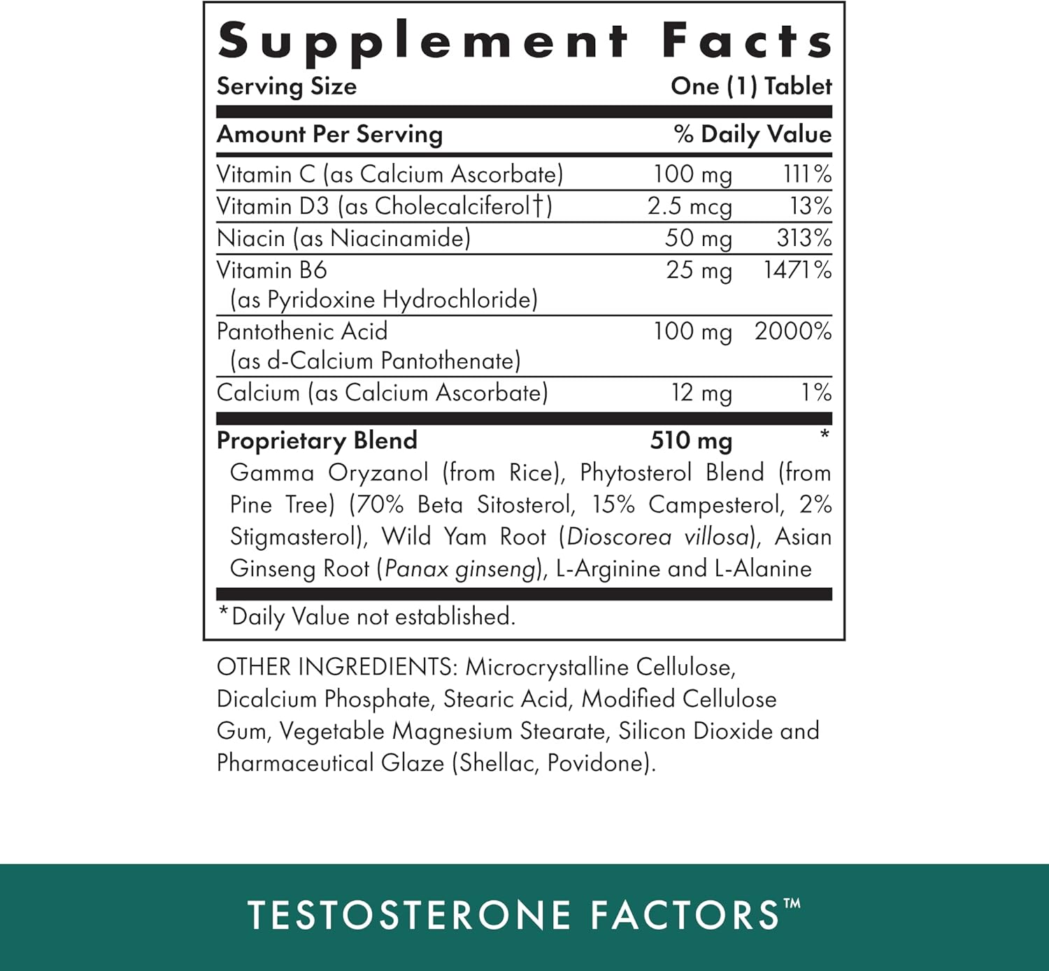 Naturopathic Testosterone Support Supplement - 60 Vegetarian Tablets - Supports Production - Kosher - 90 Servings
