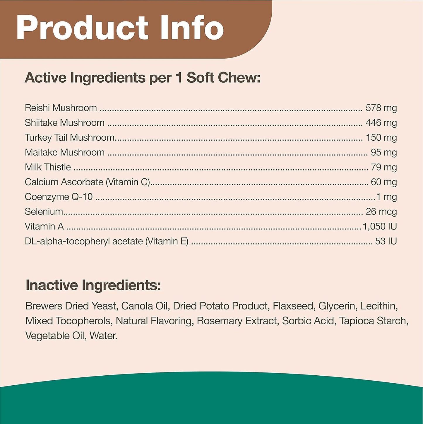 NaturVet Mushroom Max Immune Support Supplement for Dogs - Boosts Immunity and Overall Health - Contains Shitake, Reishi, Turkey Tail - 120 Ct.