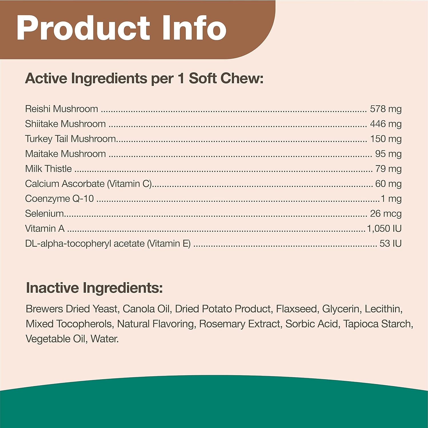 NaturVet Mushroom Max Immune Support Supplement for Dogs - Boosts Immunity and Overall Health - Contains Shitake, Reishi, Turkey Tail - 120 Ct.