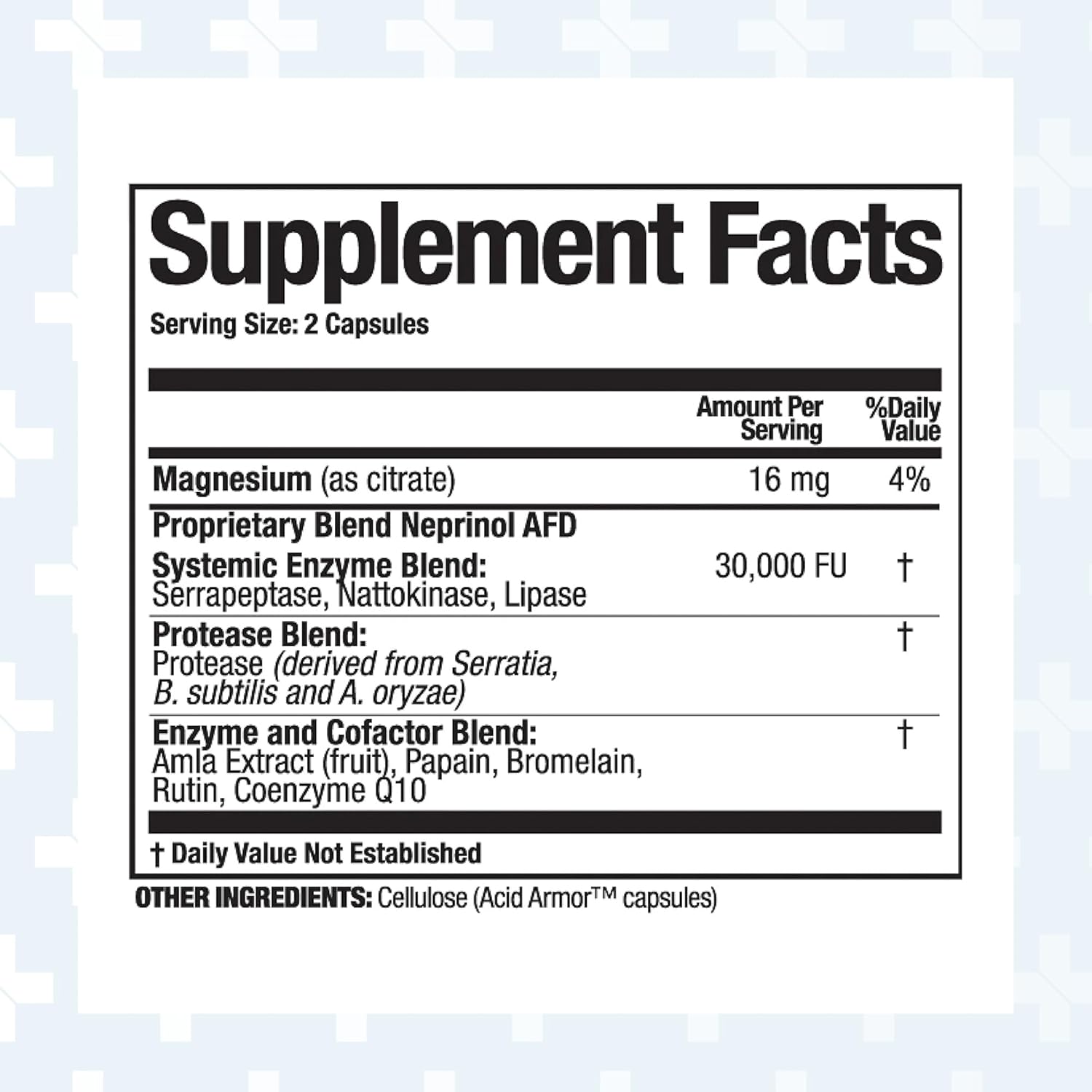 Neprinol AFD by Arthur Andrew Medical - 300 Count Multi Enzyme Blend with Serrapeptase & Nattokinase