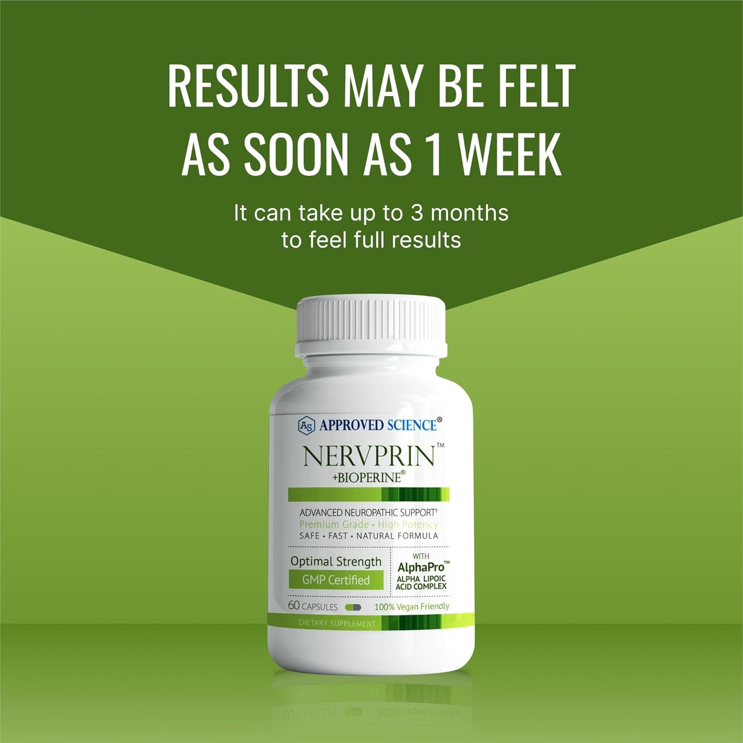Nerve Support Supplement with Benfotiamine, B12, Alpha-Lipoic Acid, Corydalis - 360 Capsules - Made in USA by Approved Science
