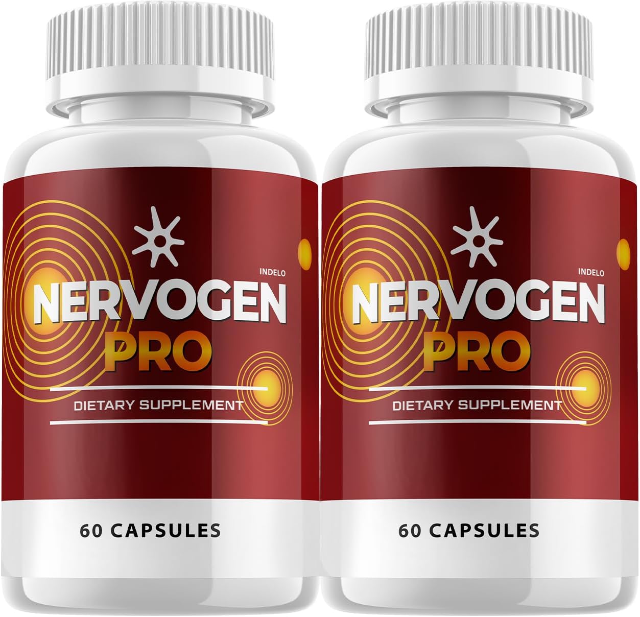 Nervogen Pro Capsules (2 Pack) - Advanced Neuropathy Relief Supplement with Vitamin C and Zinc - 120 Capsules