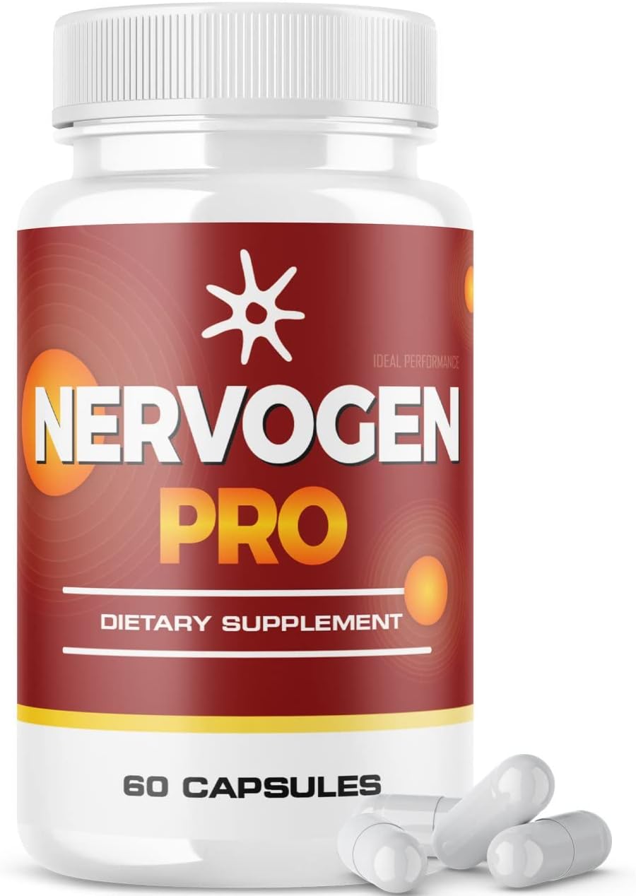 Nervogen Pro Supplement - Ideal Performance Formula for Nerves (60 Capsules)