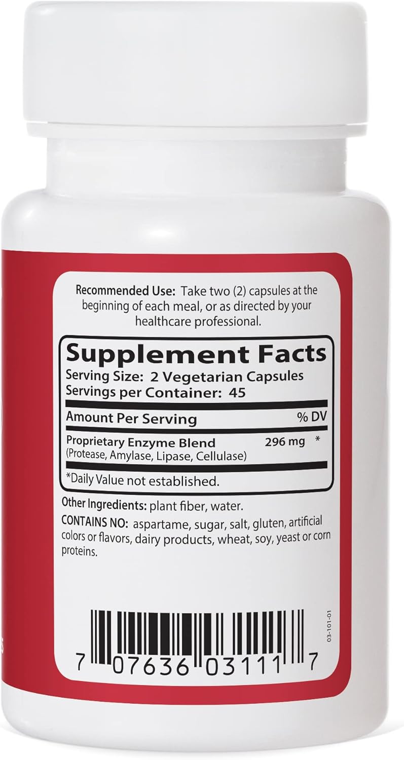 Ness Enzymes Protein Digest #1 Capsules - 90 Count