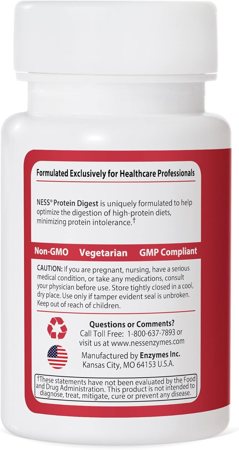 Ness Enzymes Protein Digest #1 Capsules - 90 Count
