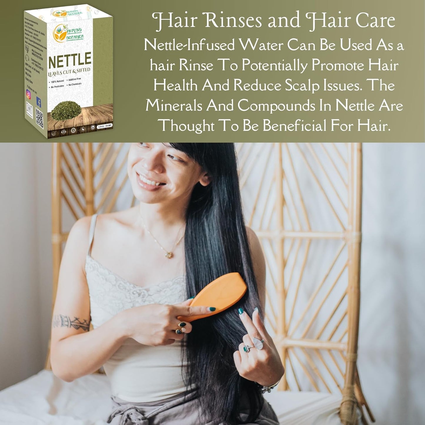 Nettle Leaf Cut and Sifted Herbal Tea and Smoothie Ingredient - Vegan Non GMO Supplement - 5.29 oz