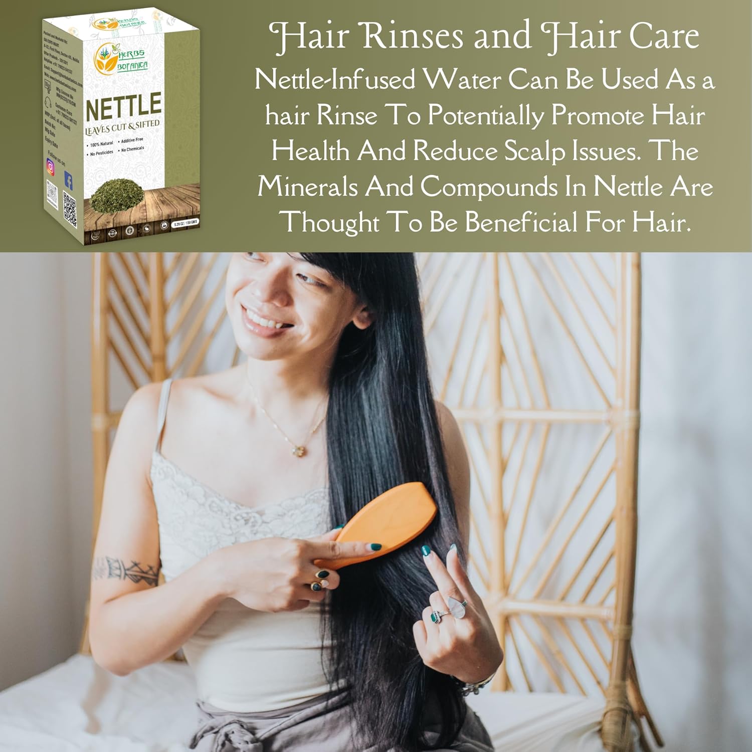 Nettle Leaf Cut and Sifted Herbal Tea and Smoothie Ingredient - Vegan Non GMO Supplement - 5.29 oz