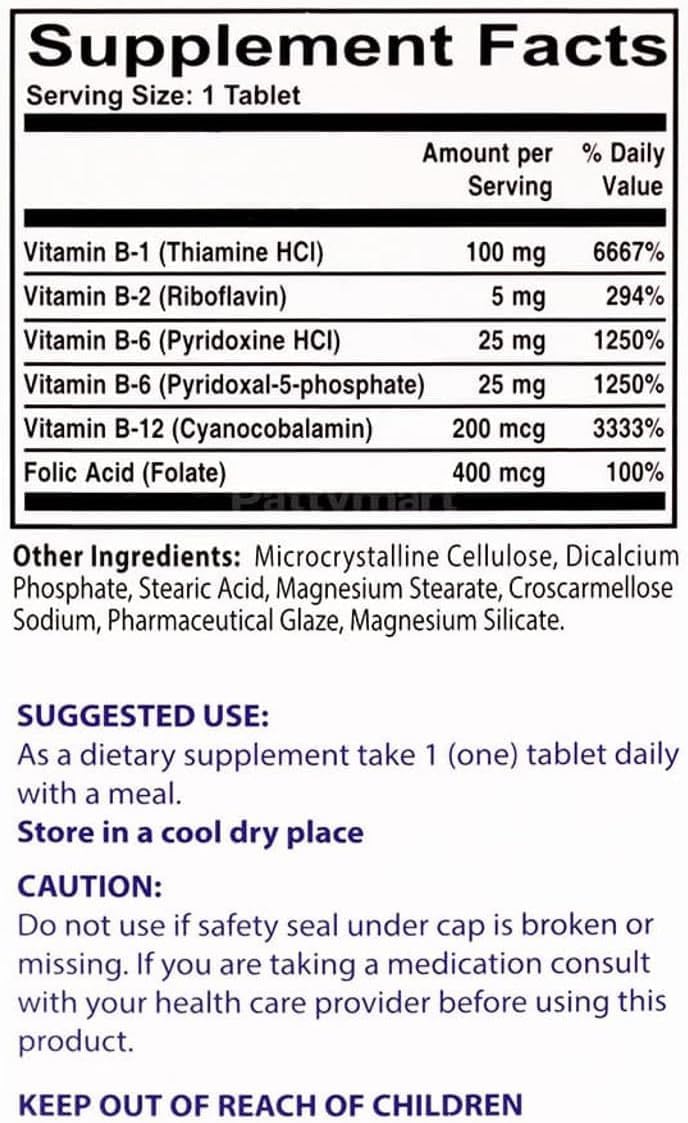 Neurobion Folico Tablets - Pack of 50, Essential B Vitamins Supplement