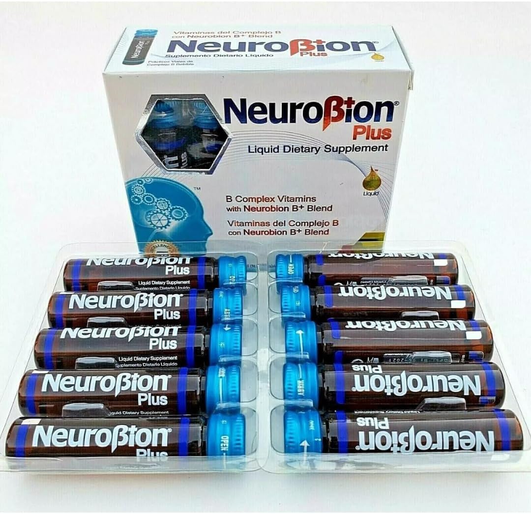 Neurobion Plus Liquid B Complex Supplement - 10 Vials