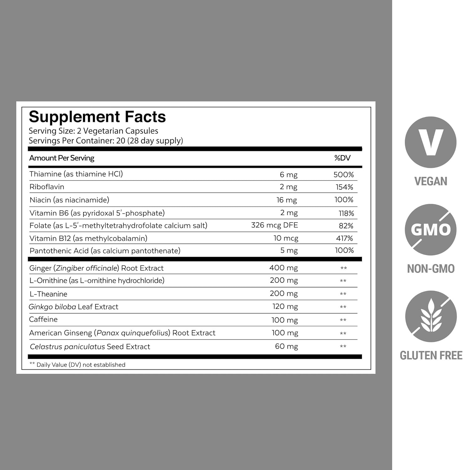 Neurohacker Collective Qualia Focus Nootropic Supplement Pack of 3 | Boost Mental Energy, Alertness, Concentration & Memory | Includes Ginkgo Biloba, L-Theanine & More