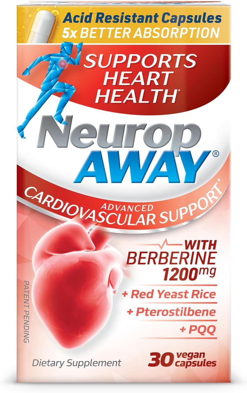 NeuropAWAY Cardiovascular Support Supplement - 30 Count Bottle