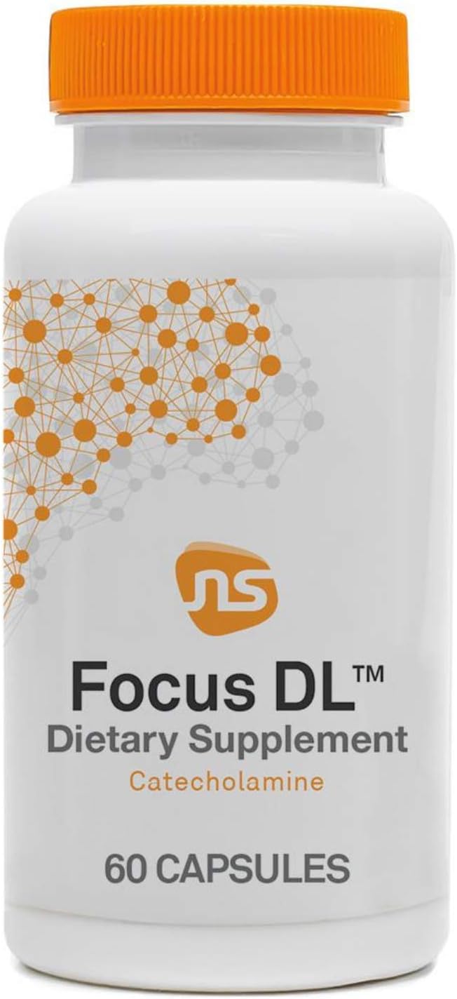 NeuroScience Focus DL Brain Supplements - Memory & Focus Support - 500mg Amino Acid - Attention & Productivity - 60 Capsules