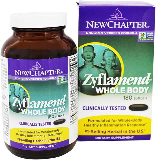 New Chapter Zyflamend Whole Body Supplement - 180 Capsules - Promotes Overall Wellness and Joint Health