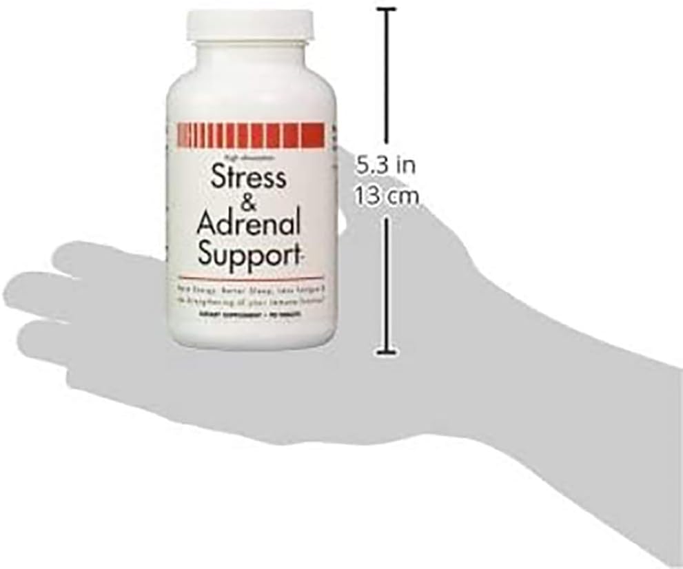 New Health Products Stress and Adrenal Support Chewable Tablets - Citrusy Orange Flavor - 90 Tablets