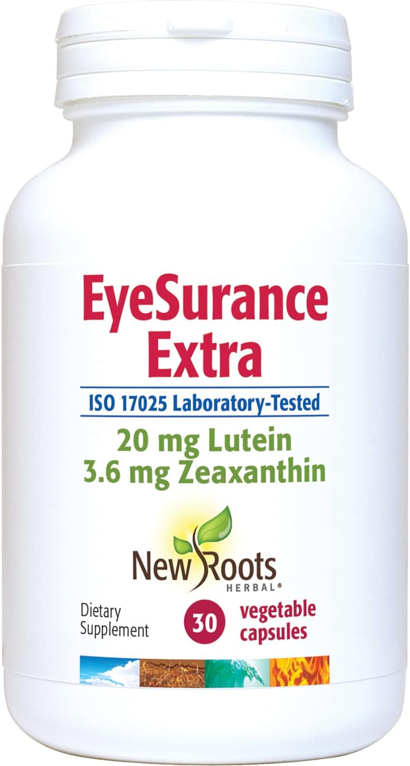 New Roots Eye Supplement with Bilberry, Lutein, Zeaxanthin & Multi-Vitamins by Naturopathic Doctors (30 Capsules)