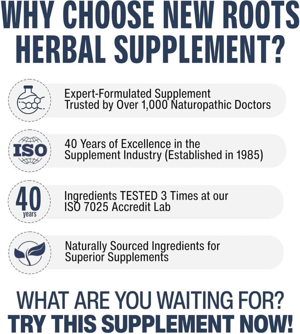 New Roots Prostate Supplement - Super Blend of 16 Powerful Herbals for Urinary Health (90 Softgels)