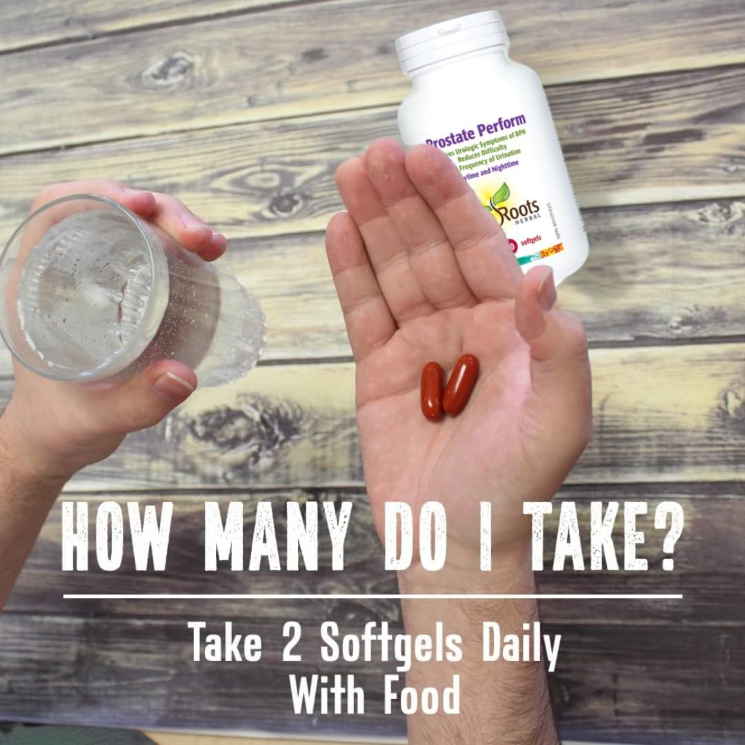 New Roots Prostate Supplement - Super Blend of 16 Powerful Herbals for Urinary Health (90 Softgels)