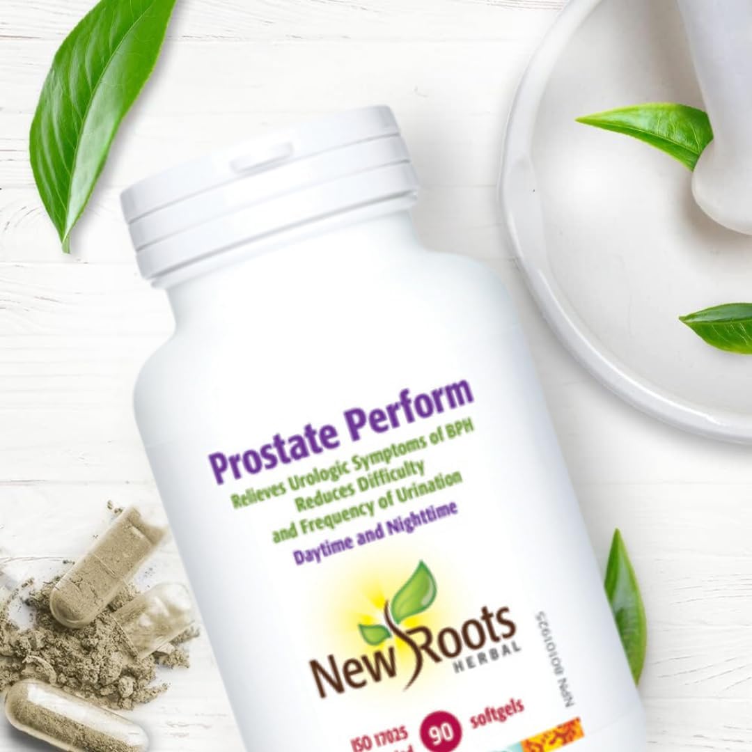 New Roots Prostate Supplement - Super Blend of 16 Powerful Herbals for Urinary Health (90 Softgels)