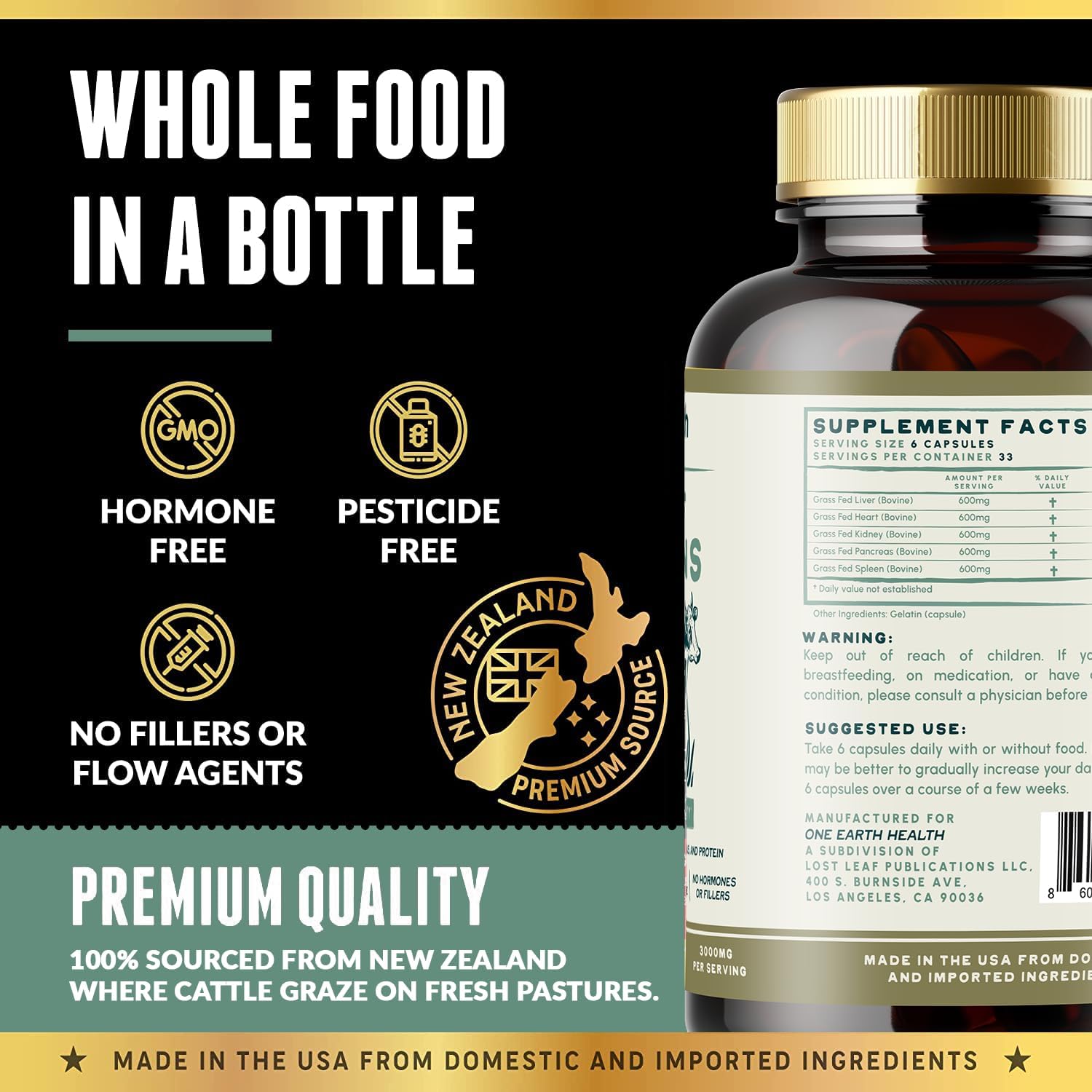 New Zealand Grass Fed Beef Organ, Bone Marrow, and Liver Super Bundle for Optimal Health