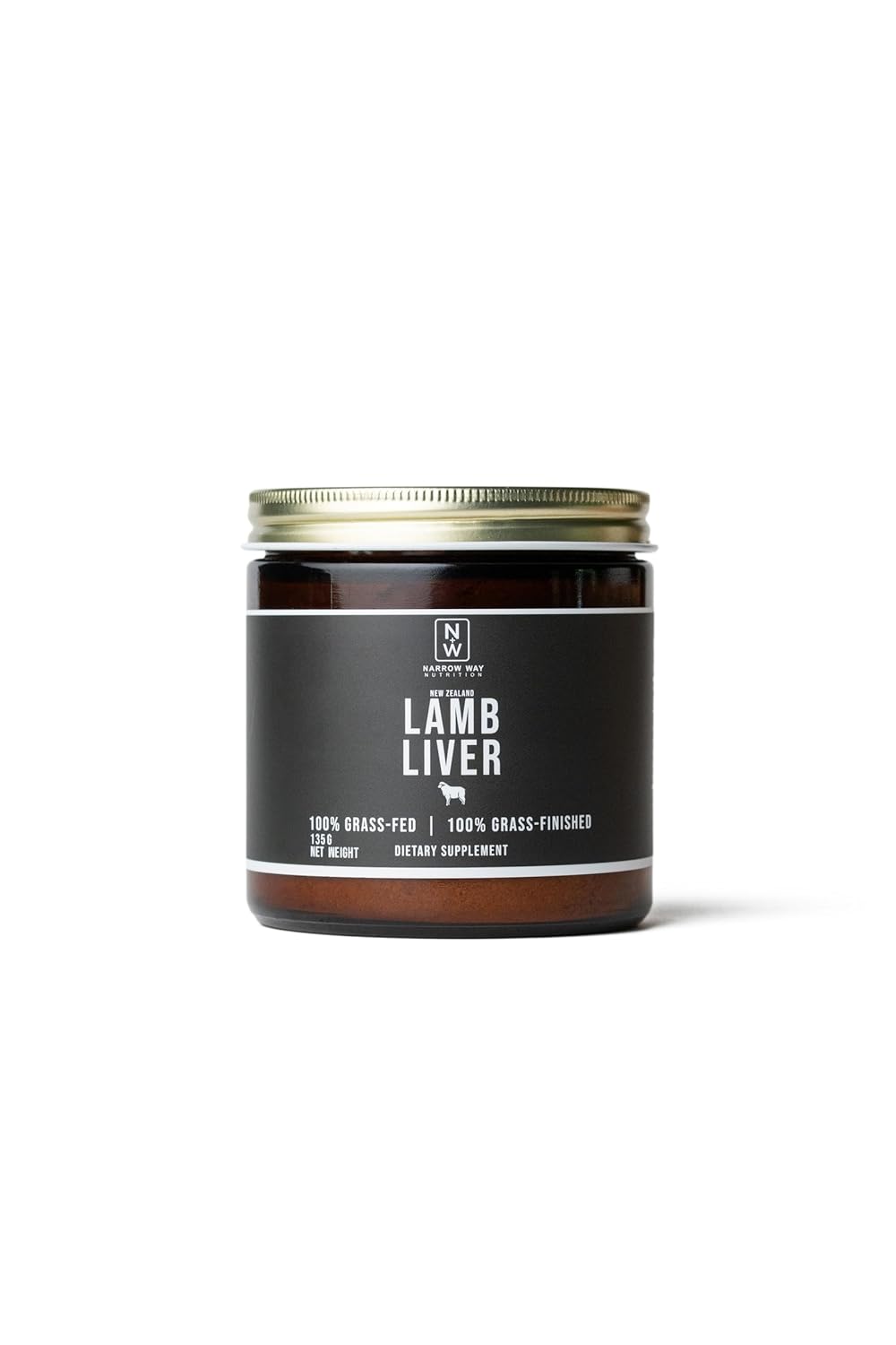 New Zealand Lamb Liver 135G - 100% Grass-Fed & Finished, Regeneratively Raised, 45 Day Supply, Daily 3G Scoop