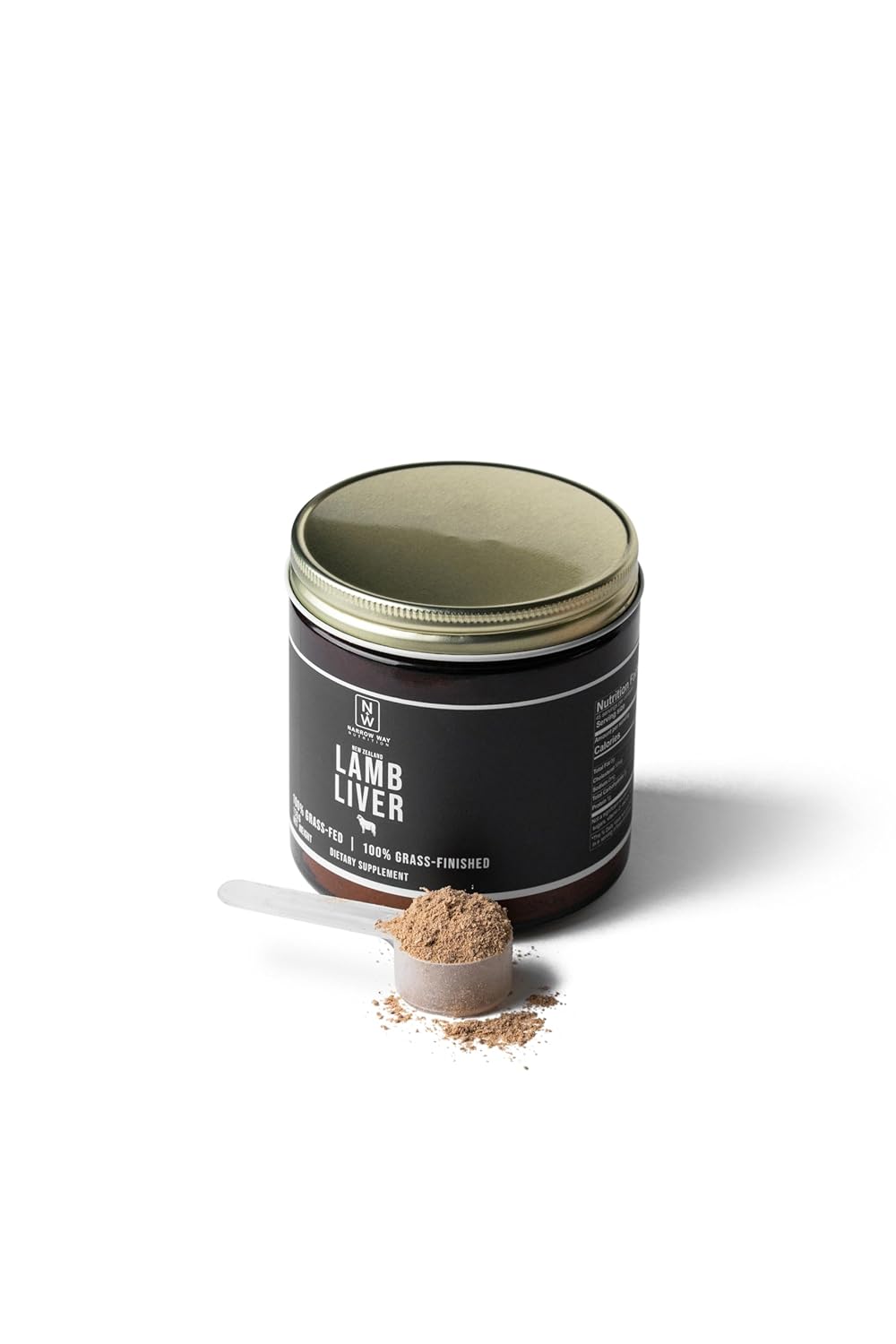 New Zealand Lamb Liver 135G - 100% Grass-Fed & Finished, Regeneratively Raised, 45 Day Supply, Daily 3G Scoop