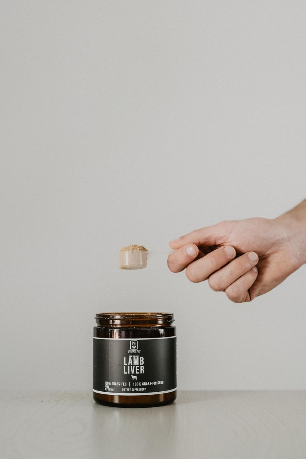 New Zealand Lamb Liver 135G - 100% Grass-Fed & Finished, Regeneratively Raised, 45 Day Supply, Daily 3G Scoop