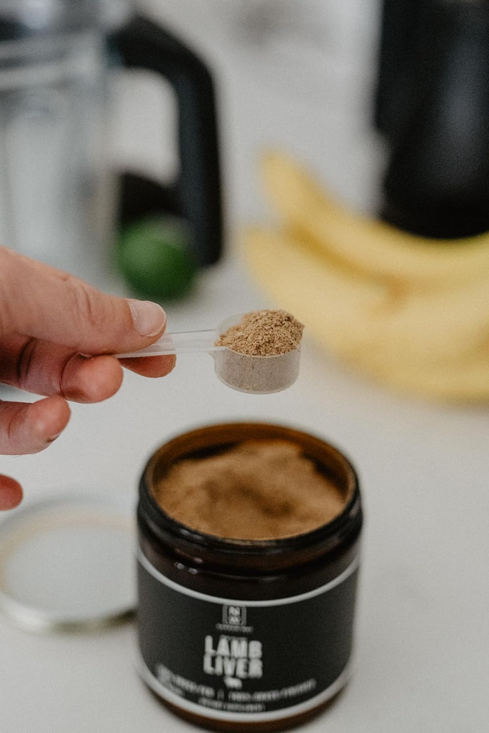 New Zealand Lamb Liver 135G - 100% Grass-Fed & Finished, Regeneratively Raised, 45 Day Supply, Daily 3G Scoop