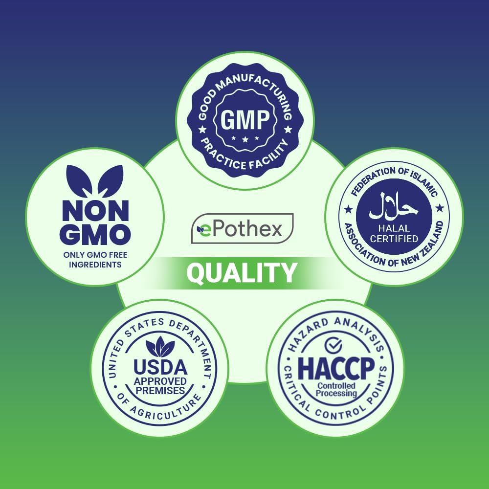 New Zealand Sourced EPOTHEX Raw Grass-Fed Desiccated Bovine Thyroid Capsules for Thyroid & Energy Support