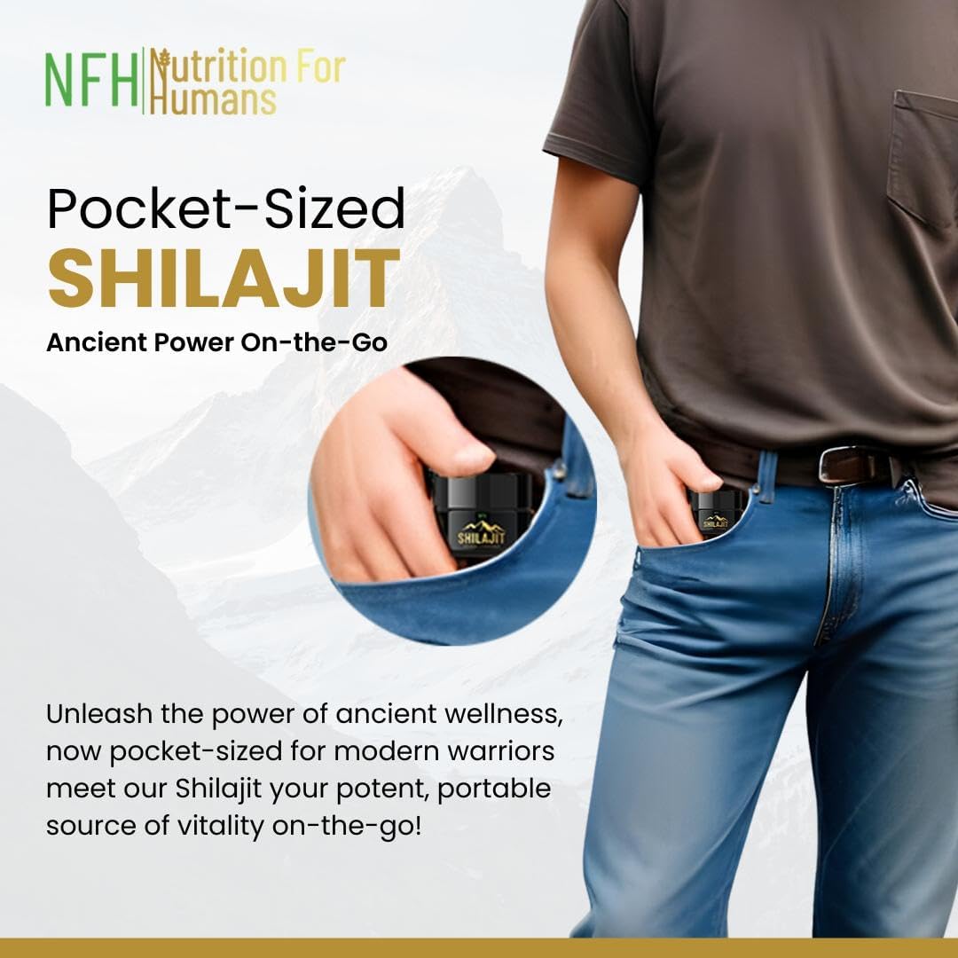 NFH Pure Himalayan Shilajit Resin Supplement | Supports Vitality & Immunity | Authentic Gold Grade | Fulvic Acid & Trace Minerals | 5g